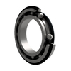 Single row deep groove ball bearing with snap ring groove and snap ring Steel Closure on one side